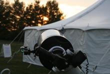 Ritchy Chretien telescope pointing at Sun