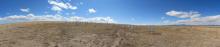 Panoramic view of Long Wavelength Array Station 1. The LWA covers an area 100 x 110 m.