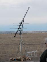 Log dipole antenna on Table Mountain