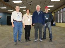 L-R: Ray Fobes, Lorraine Rumley, Dave Westman, Ken Redcap